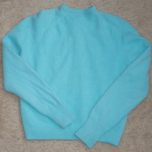 Vintage Blue Women's Cardigan Sweater - Picture 2 of 4